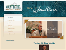Tablet Screenshot of mountbethelbaptist.com
